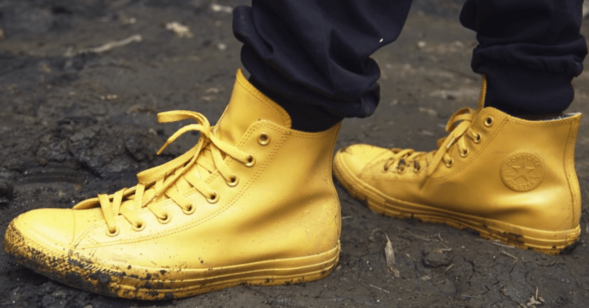 Yellow Converse All Star Rubber Collection