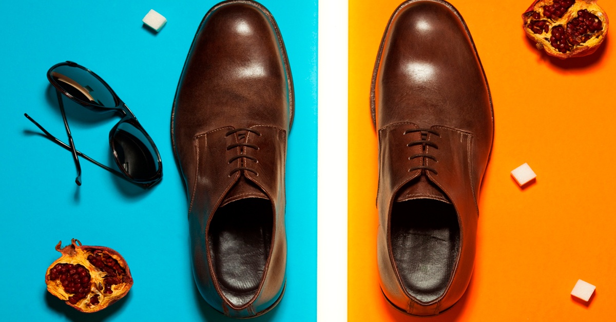 Brown Oxford shoes