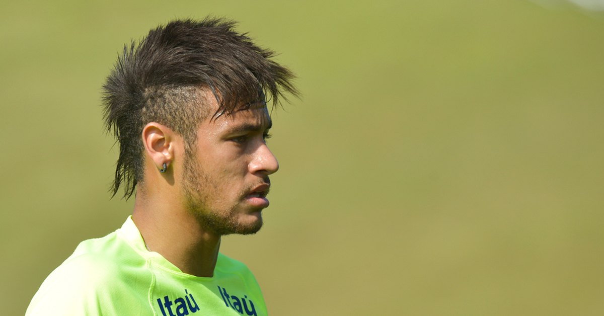 Neymar with a mohawk