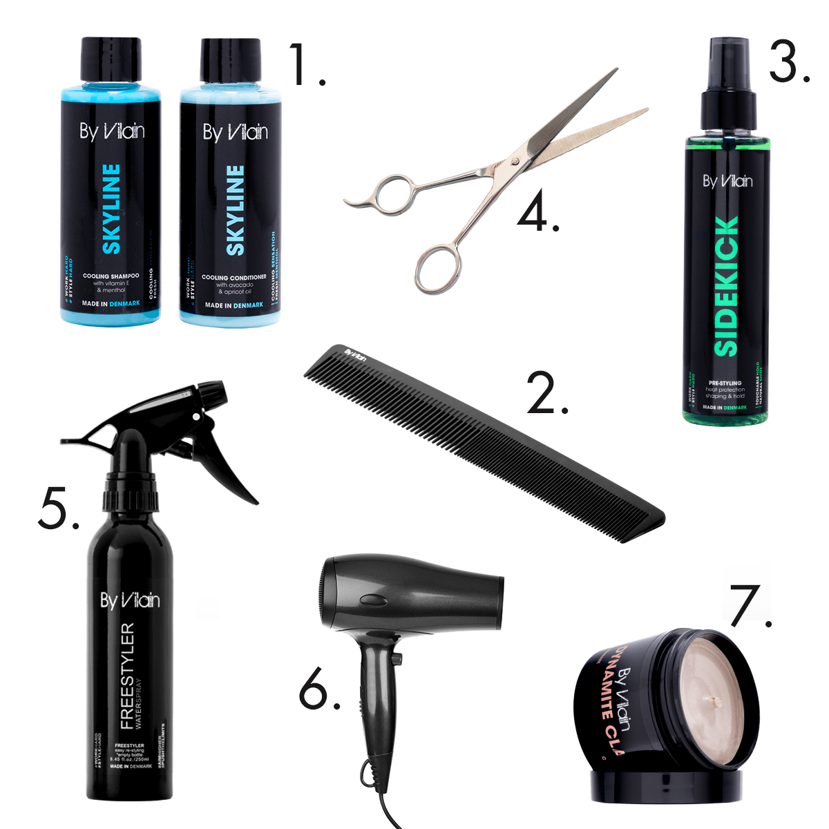 Tools and Products for an Andy Dalton haircut