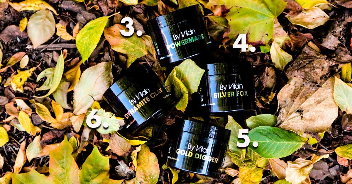 By Vilain hair products lying on leaves