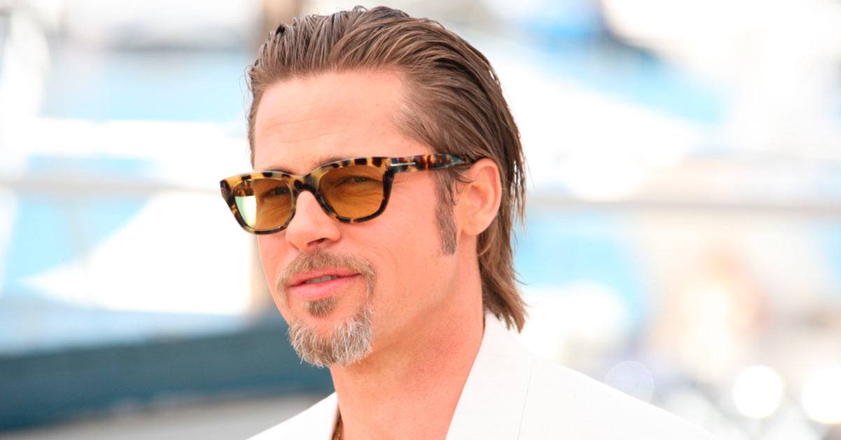 Brad Pitt with extended goatee beard