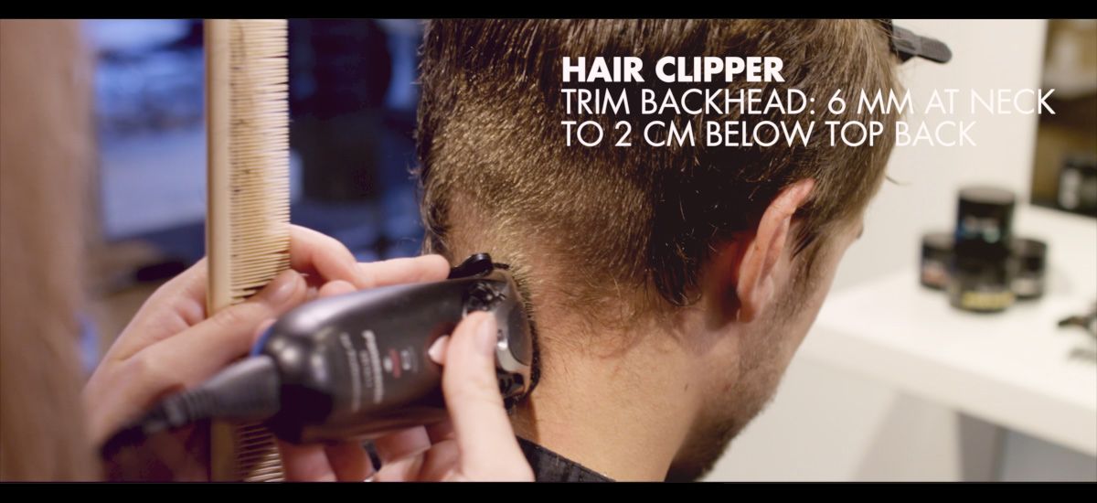 Trim the neck down to 6 mm and 2 cm below the top back