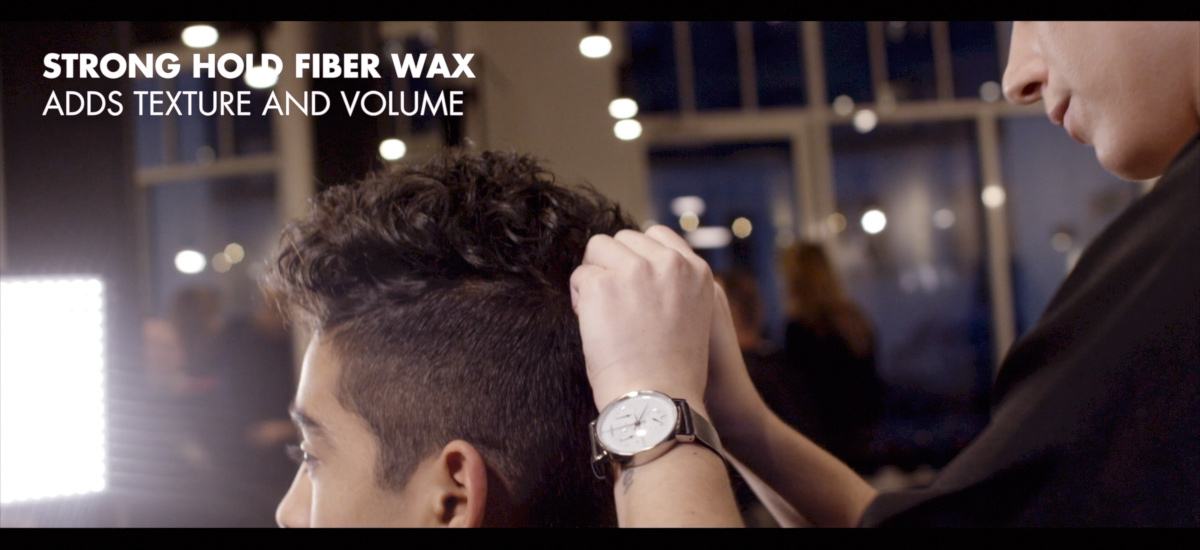 The fiber wax adds texture and volume