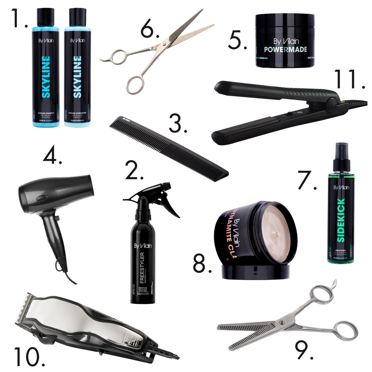 Products for the fringe haircut