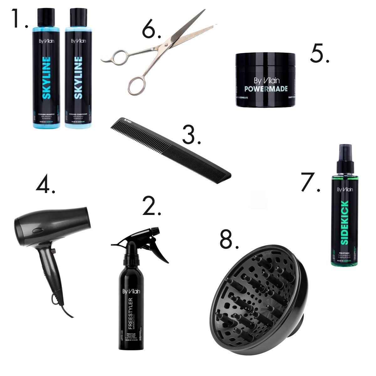 Products and tools for the Jon Snow hairstyle