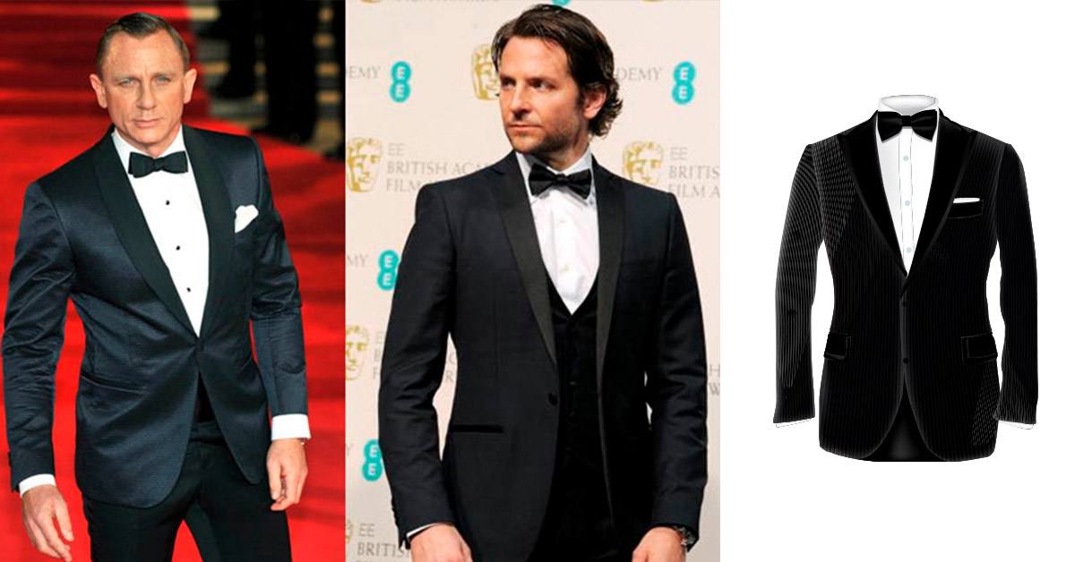 Tuxedo jackets with clean sleek lines