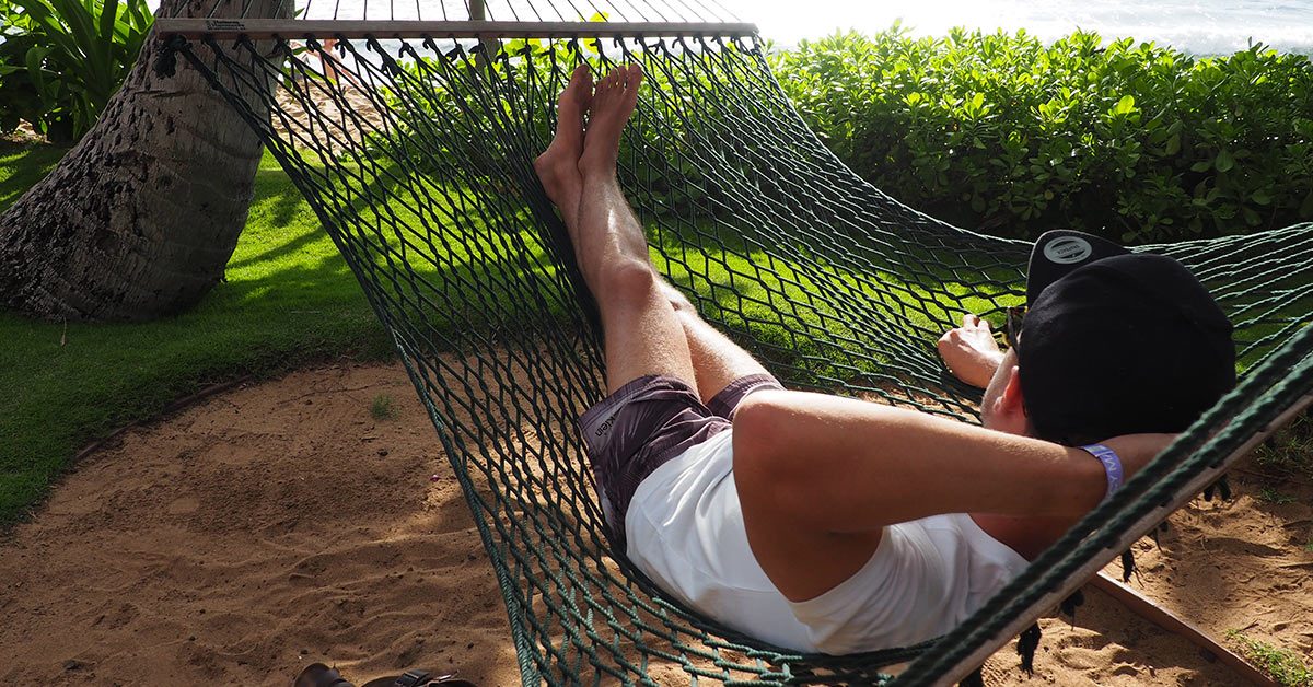 Chilling in hammock