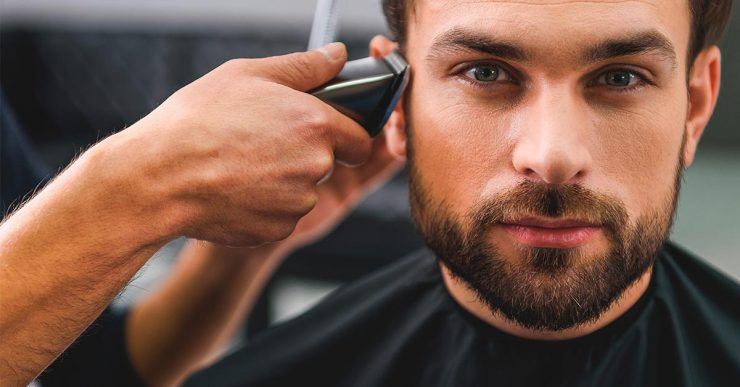 Getting sides cut with trimmer