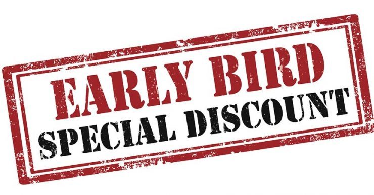 Early bird special discount