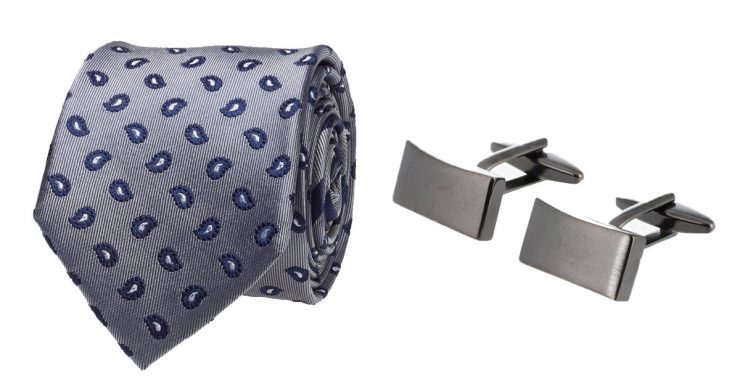 Awesome tie and cufflinks