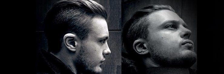 Hairstyle for men Slicked back hair 1950's editon